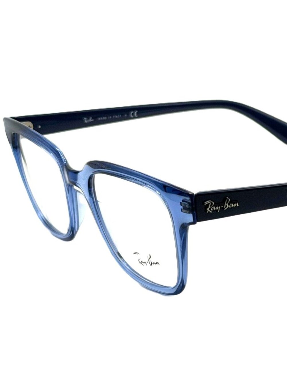 RAY BAN RB 4323-V 5941 TRANSPARENT BLUE UNISEX EYEGLASSES 51MM 20 150